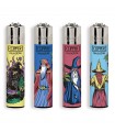 accendino Clipper large HIGH WIZARDS conf. 48 pz. assortiti IN 4 GRAFICHE