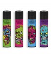 accendino Clipper large COOL BRAINS conf. 48 pz. assortiti IN 4 GRAFICHE