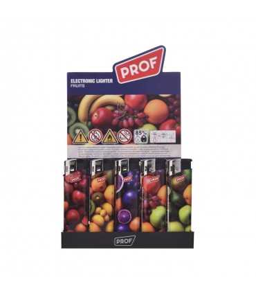 Accendino Elettronico PROF MOOD CON EFFETTO 3D conf. 50 pz. assortiti con 5 FANTASIE