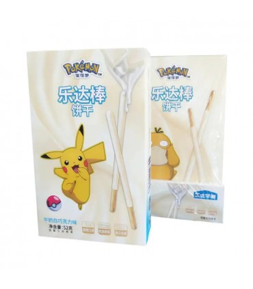 Pokémon Bastoncini al Cioccolato Bianco 52GR CONF.12PZ SERVITI IN UNA STREPITOSA SCATOLA DEDICATA AI Pokemon