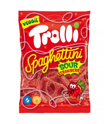 TROLLI SPAGHETTINI SOUR ALLA FRAGOLA BUSTINA DA 100GR