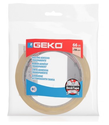 Nastro adesivo GEKO MM 19x66 M conf.da 8 pz.