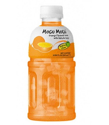 BEVANDA MOGU MOGU AL GUSTO ARANCIA E NATA DE COCCO CON PEZZI DI FRUTTA  BOTTIGLIA DA 320ML CONF.6 PZ.