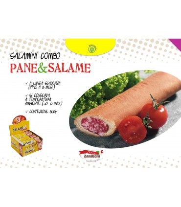 SALAMINI COMBO PANE E SALAME 50g CONF 21 PZ.