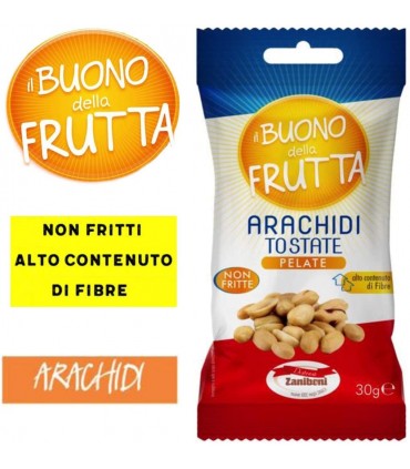 ARACHIDI TOSTATE  BUSTINA 30g CONF. 24 PZ.