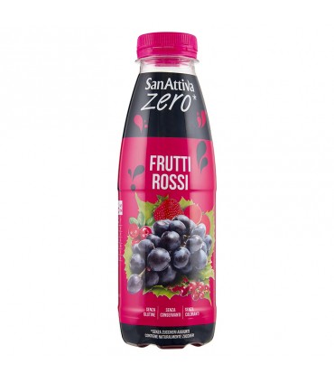 BEVANDA SANATTIVA FIT PLUS GUSTO FRUTTI ROSSI ZERO ZUCCHERI BOTTIGLIA PET DA 500ML CONF. 6 PZ.