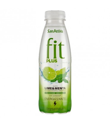 BEVANDA SANATTIVA FIT SPORT ENERGIZZANTE CON POTASSIO GUSTO LIMONE E MENTA BOTTIGLIA PET DA 500ML CONF. 6 PZ.