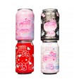 HIGH UP 50TH ANNIVERSARY HELLO KITTY  BEVANDA FRIZZANTE AL Gusto FRAGOLA LATTINA DA 330ML 1PZ