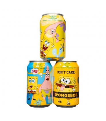 HIGH UP SPONGEBOB BEVANDA FRIZZANTE AL Gusto RAMUNE CLASSICO LATTINA DA 330ML 1PZ