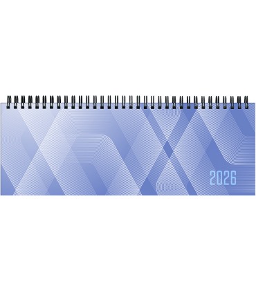 Planning da Tavolo Settimanale 2026 mis.29.8x10.5 spiralplast azzurro