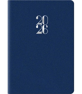 Agenda Bigiornaliera 2026 mis.7x10 Mod. Gommato DISPONIBILE IN 3 COLORI (NERO-ROSSO-BLU)