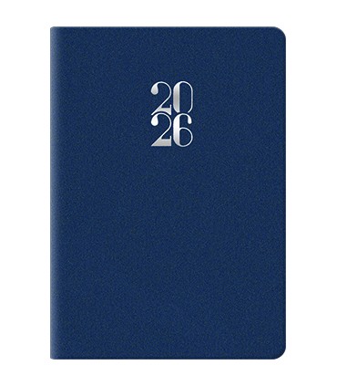 Agenda Bigiornaliera 2026 mis.7x10 Mod. Gommato DISPONIBILE IN 3 COLORI (NERO-ROSSO-BLU)