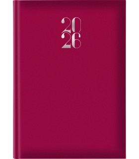 Agenda SETTIMANALE 2026 mis.17x24 Mod. Gommato disponibile in 3 COLORI (NERO-ROSSO-blu)