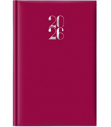 Agenda Giornaliera 2026 mis.11x16.5 Mod. Gommato disponibile in  colori (VERDE-BLU-ROSSO)