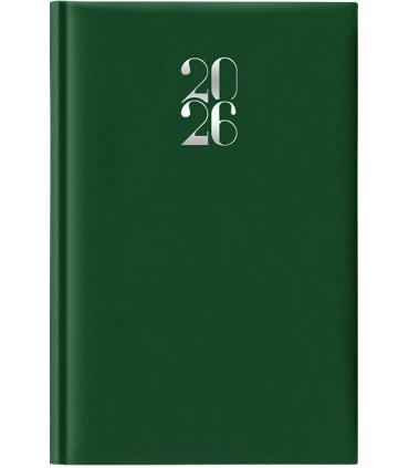 Agenda Giornaliera 2026 mis.11x16.5 Mod. Gommato disponibile in  colori (VERDE-BLU-ROSSO)