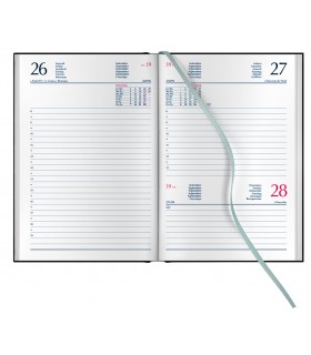 Agenda Giornaliera 2027 mis.11x16.5 Mod. MAIORI S/D ABBINATI disponibile in 4 colori (VERDE-ROSSO-BLU-AZZURRO))