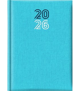 Agenda Giornaliera 2026 mis.14.5x20.5 Mod. CARIBE disponibile in 2 colori (TURCHESE-BLU)