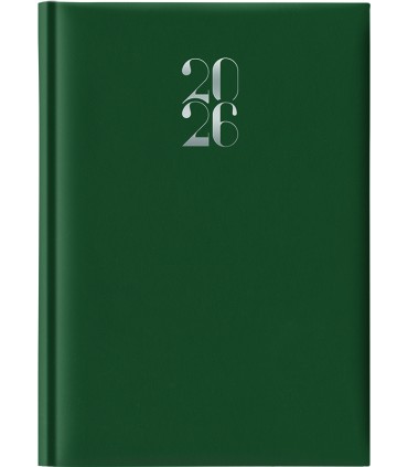 Agenda Giornaliera 2026 mis.14.5x20.5 Mod. Gommato disponibile in 4 colori (ROSSO-VERDE-BLU-NERO)
