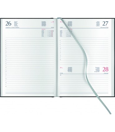 Agenda Giornaliera 2026 mis.14.5x20.5 Mod. Gommato disponibile in 4 colori (ROSSO-VERDE-BLU-NERO)