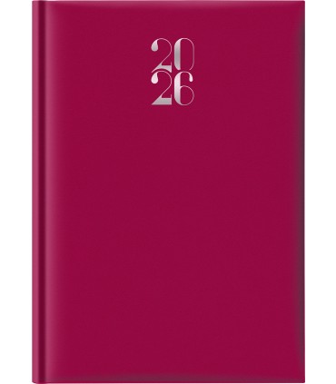 Agenda Giornaliera 2026 mis.21x29.7 Mod. Gommato disponibile in 3 colori (ROSSO-VERDE-BLU)