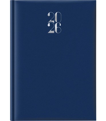 Agenda Giornaliera 2026 mis.21x29.7 Mod. Gommato disponibile in 3 colori (ROSSO-VERDE-BLU)