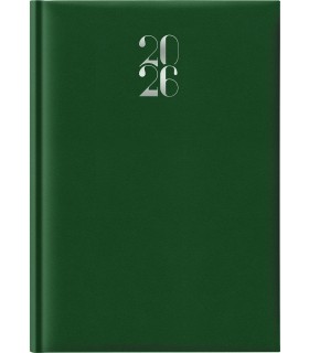 Agenda Giornaliera 2026 mis.21x29.7 Mod. Gommato disponibile in 3 colori (ROSSO-VERDE-BLU)