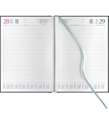 Agenda Giornaliera 2026 mis.21x29.7 Mod. Gommato disponibile in 3 colori (ROSSO-VERDE-BLU)