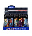 Accendino Elettronico ATOMIC Turbo X1 conf. 25 pz. assortito con 5 fantasie