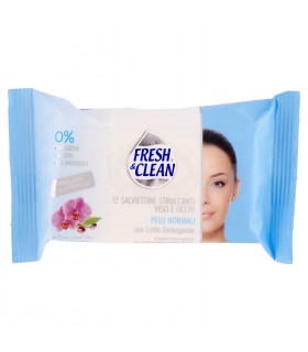 12 Salviettine Struccanti viso e occhi Fresh & Clean