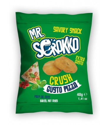 TARALLO MR.SCROKKO GUSTO PIZZA PRODOTTO DA FORNO BUSTINA 40GR EXPO A BOCCA DI LUPO DA 30PZ