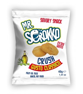 TARALLO MR.SCROKKO GUSTO CLASSICO PRODOTTO DA FORNO BUSTINA 40GR EXPO A BOCCA DI LUPO DA 30PZ
