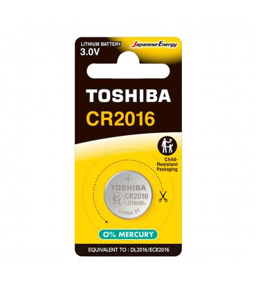 Pila TOSHIBA a bottone 2016 conf. da 10 blister da 1 pz.