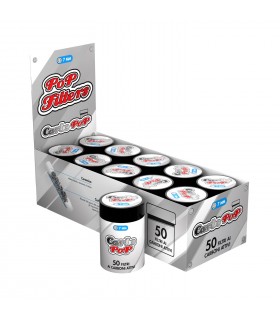Filtri Pop Filters CARBO POP SLIM DA 7MM CONF.10 BARATTOLI DA 50 FILTRI AI CARBONI ATTIVI