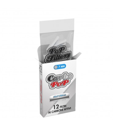 Filtri Pop Filters CARBO POP DA 7MM CONF.20 ASTUCCI DA 12 FILTRI AI CARBONI ATTIVI