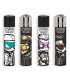 accendino Clipper large BIG HEADS conf. 48 pz. assortiti IN 4 GRAFICHE
