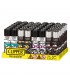 accendino Clipper large BIG HEADS conf. 48 pz. assortiti IN 4 GRAFICHE