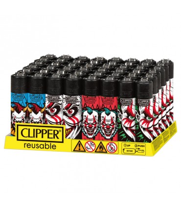 accendino Clipper large LOVELY conf. 48 pz. assortiti IN 4 GRAFICHE