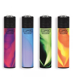 accendino Clipper large NEBULA MIX 4 conf. 48 pz. assortiti IN 4 GRAFICHE