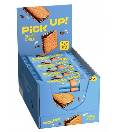PICK UP BAHLSEN CHOCO & MILK CON CIOCCOLATO AL LATTE  28 GR. CONF. 24 PZ.