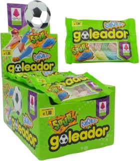 GOLEADOR SOUR SHOES al GUSTO ACIDO DI FRUTTA ASSORTITA CONF. DA 20 PZ. DA 50 GR