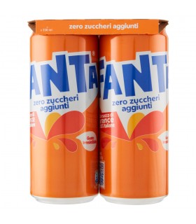 Fanta ORIGINAL ZERO ZUCCHERI AGGIUNTI Lattina DA 330ML CONF. 6 PZ.