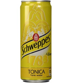 SCHWEPPES SAN BENEDETTO TONICA ORIGINAL LATTINA DA 330ml CARTONE DA 12 PZ.