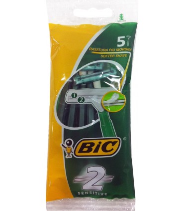 Rasoio Bic 2 Lame Sensitive da 5 pz.
