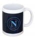 TAZZA IN CERAMICA INTERNO BIANCO LOGO CELESTE SU FONDO BLU SCURO CONFEZIONATA IN SCATOLA DA REGALO