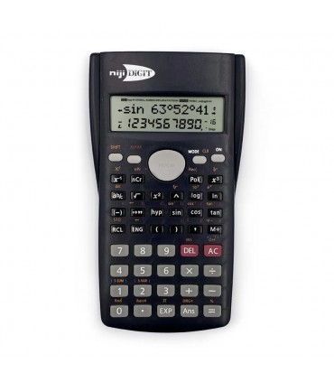 Calcolatrice Lebez SCIENTIFICA 10+2 cifre mis. 8x16 cm CON BATTERIA INCLUSA