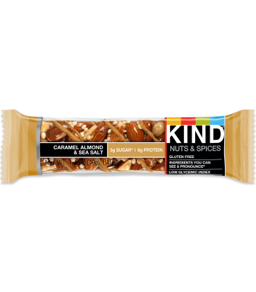 BARRETTA BE-KIND  CON CARAMELLO MANDORLE E SALE MARINO 40G CONF. 12 PZ.