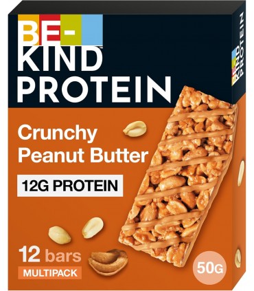 BARRETTA BE KIND PROTEIN 12% CON BURRO D'ARACHIDI 50G CONF. 12 PZ.