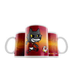 Tazza MUG ROMOLO A.S. ROMA IN CERAMICA CONFEZIONATA IN SCATOLA DA REGALO