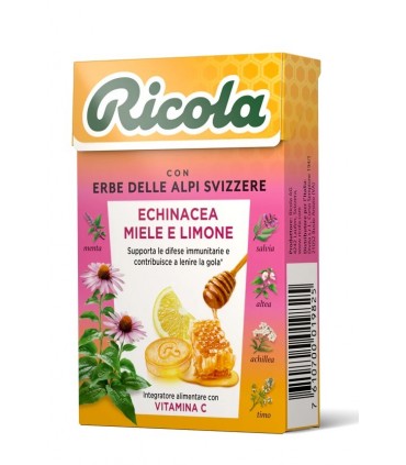 RICOLA ECHINACEA MIELE E LIMONE ASTUCCIO CONF. 20PZ.