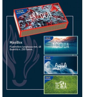 Fiammiferi Maxi Box Le Tre Stelle Sirfa  conf. 10 pz.
